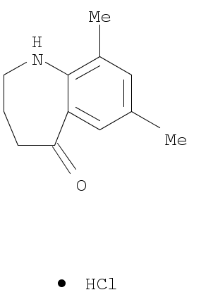 5H-1-Benzazepin-5-one, 1,2,3,4-tetrahydro-7,9-dimethyl-, hydrochloride (1:1)